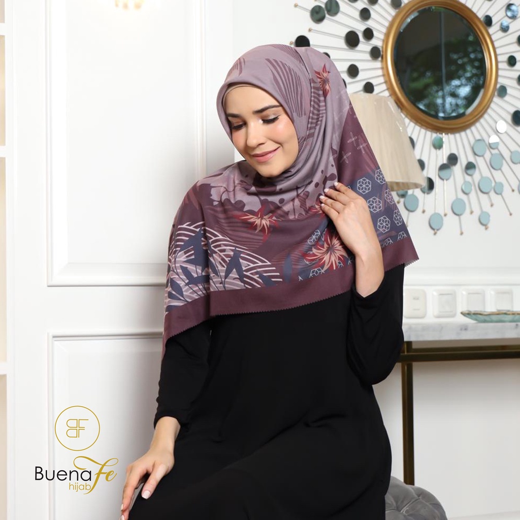 Voal Ultrafine Tryspan ll Bella Series ll Hijab Segiempat ll SIze 120x120