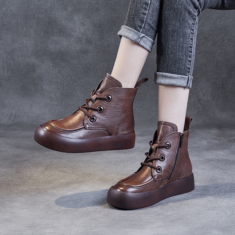 Dr. Martin Boot Sepatu Wanita     Niche Goreng Street Platform Boots Vintage Martin Boots Sepatu Bot