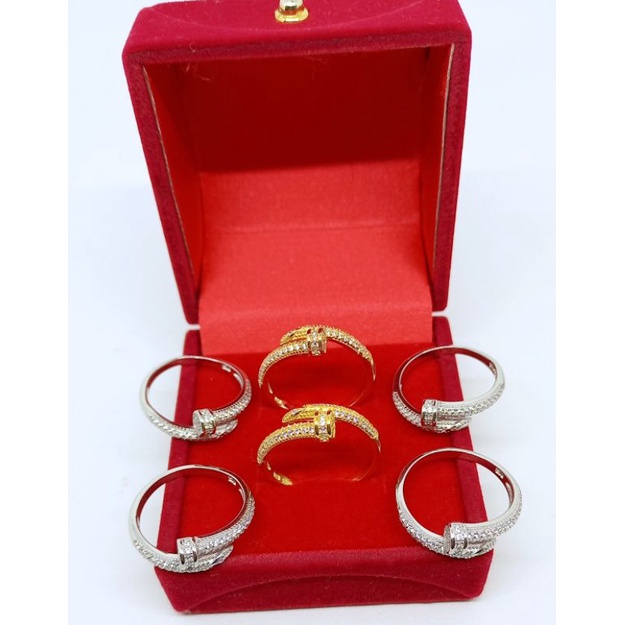 CINCIN PAKU CORR MP CART*R / CINCIN PERAK ASLI SILVER 925 LAPIS EMAS/ CINCIN FASHION WANITA TERBARU