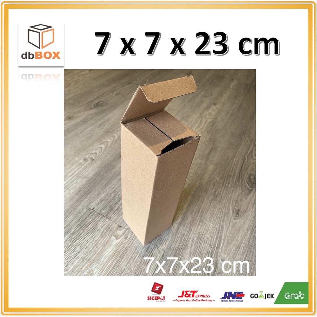 

Kardus 7x7x23 cm...dus botol Die Cut untuk kotak baju- Aksesoris- dll,