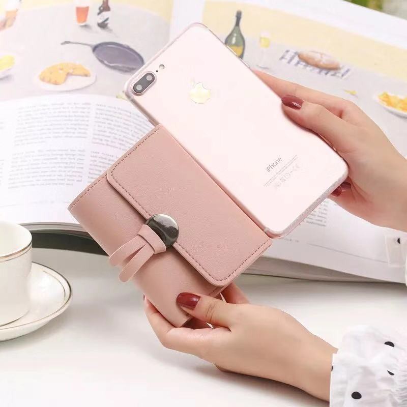 (COD) Dompet Lipat Mini Wanita Korean Fashion Wallet MALLSHOPPING