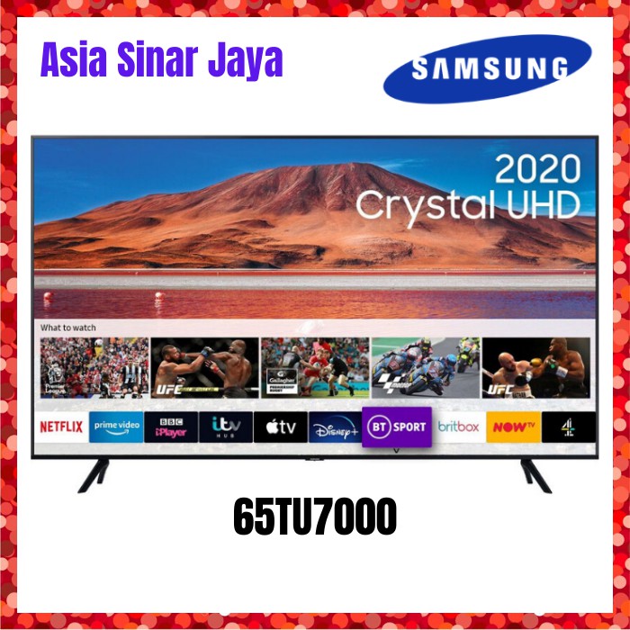 Samsung 65tu7000 65 Inch 65 Crystal Uhd 4k Smart Led Tv Ua65tu7000 Shopee Indonesia