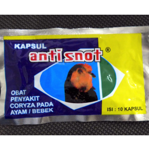ANTI SNOT 10 Kapsul Obat Ayam Bebek