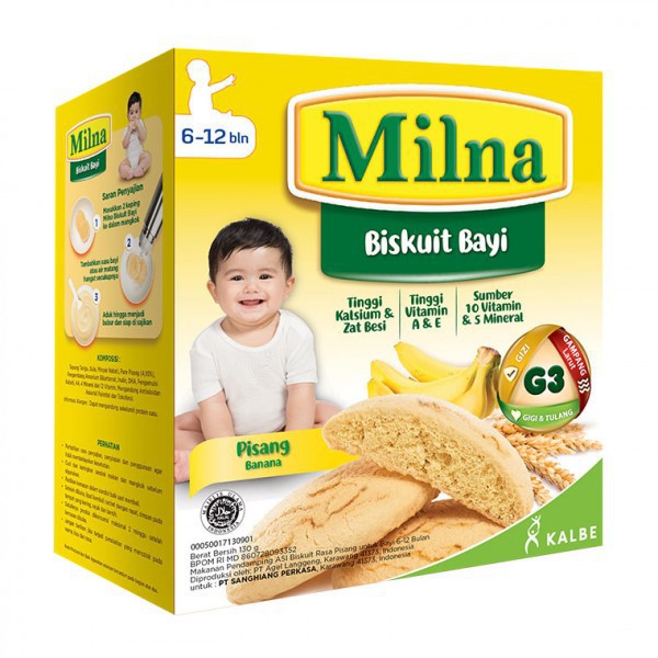 MILNA BISKUIT cemilan Bayi 6-12bulan makanan pendamping ASI Makassar