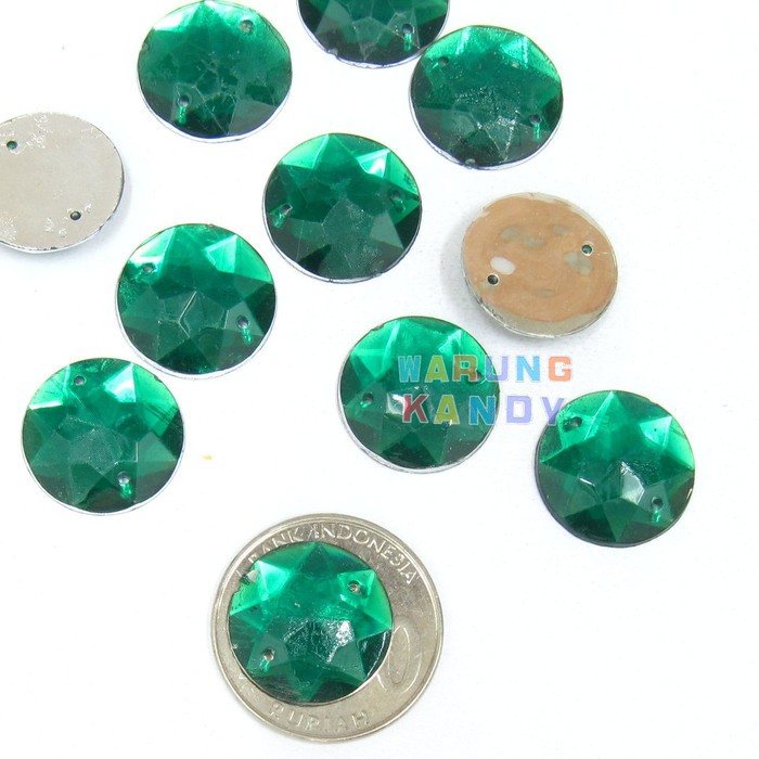 Diamon Akrilik Bulat 18mm ECER 50pc