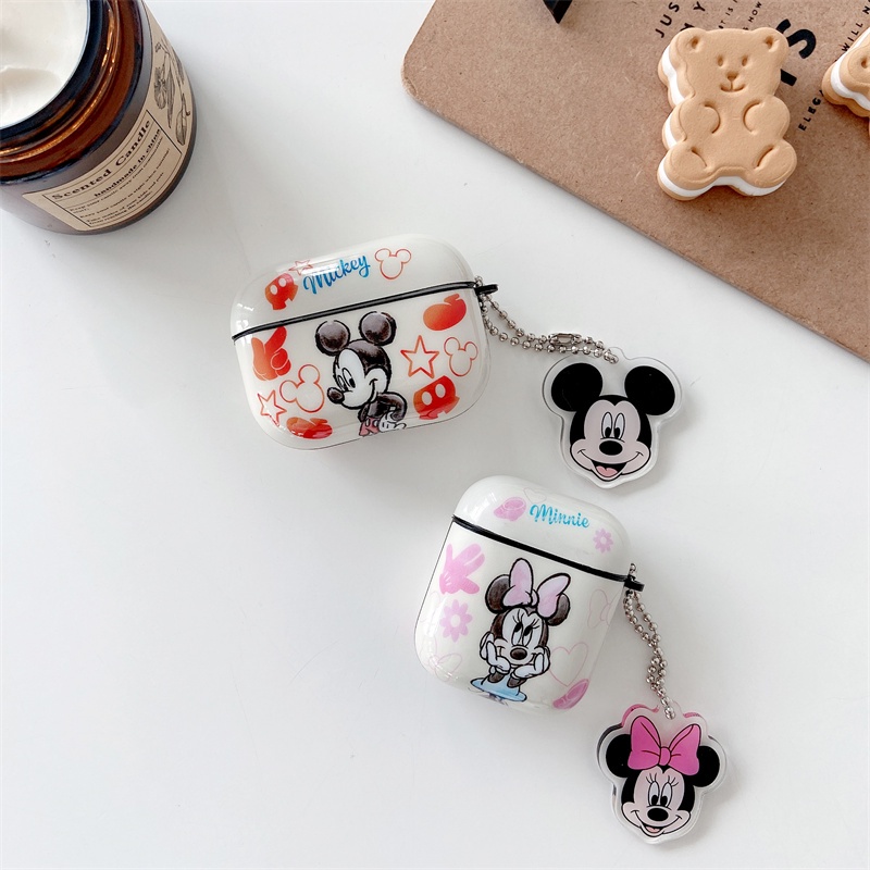 Case TPU Motif Mickey Minnie Mouse Cover airpods 1 2