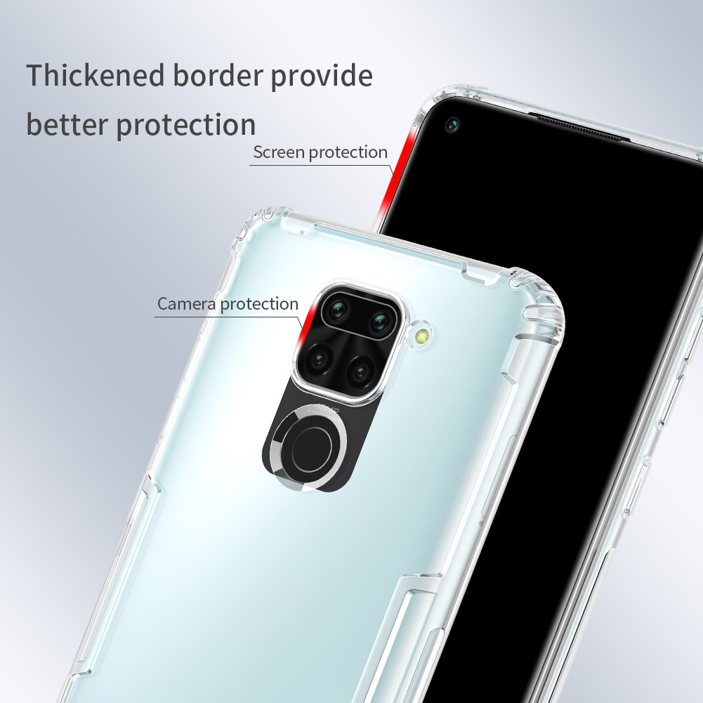 Case Xiaomi Redmi Note 9 10X Nillkin Nature Softcase Transparan TPU