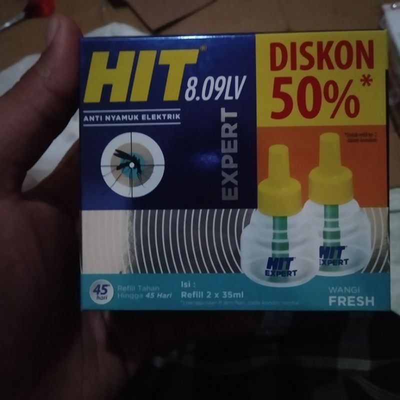 Refill Hit Expert 2 refill, Hit Expert 2 refill, hit Expert wangi apel isi 2 refill, Hit express 45 