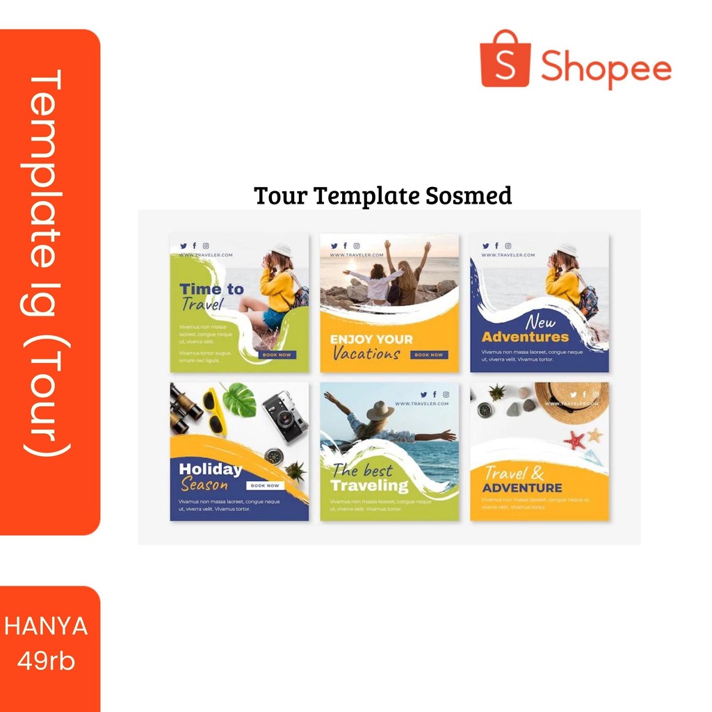 Desain Template Instagram Feed
