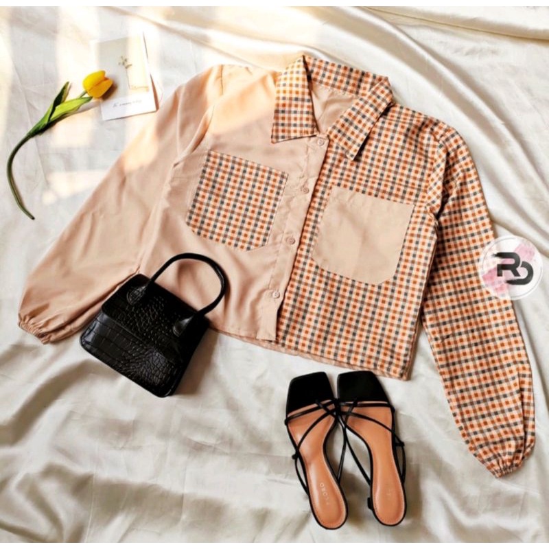 Fasion Mika Crop Top Blouse