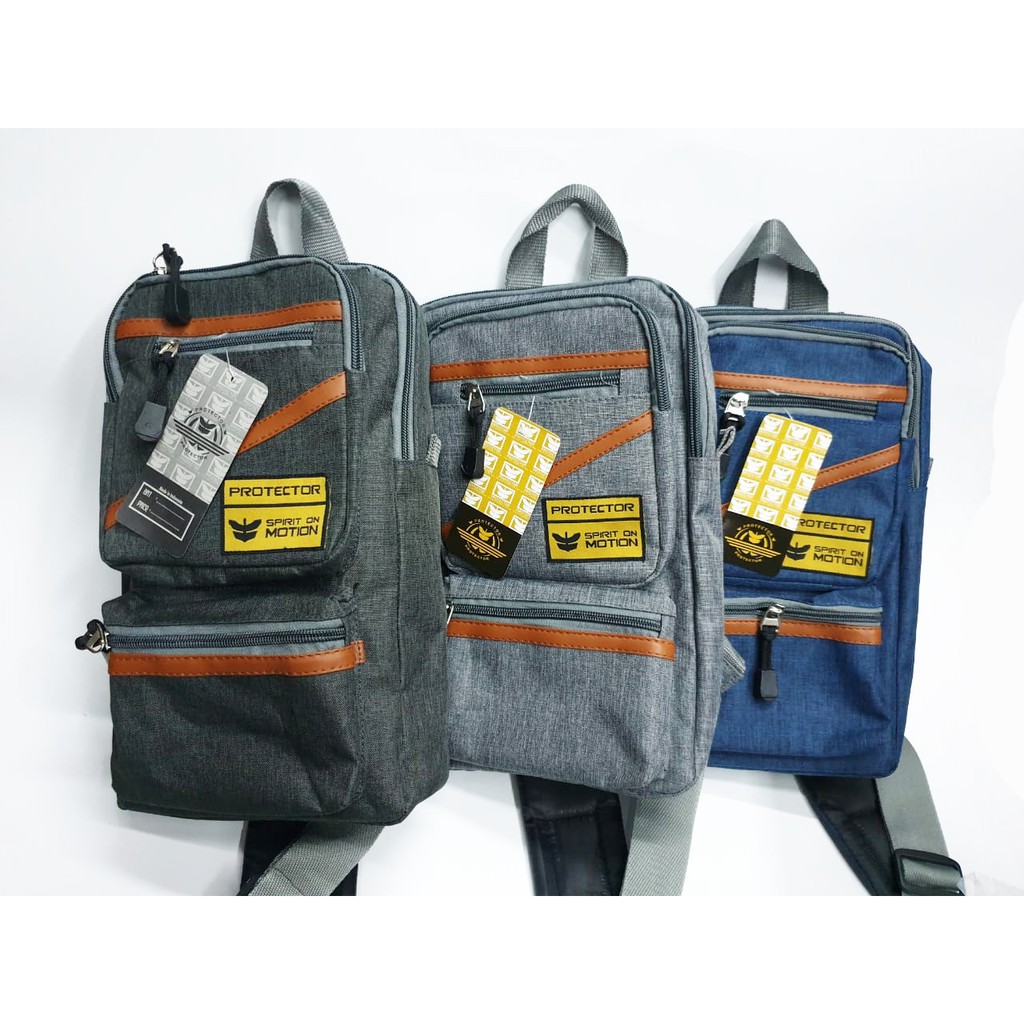 SLING BAG PROTECTOR DOUBLE POCKET TAS SELEMPANG TAS PUNGGUNG