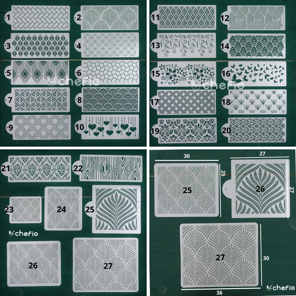 Cake Stencils Lace Pattern Motif Batik Stensil Cake Dekorasi Kue