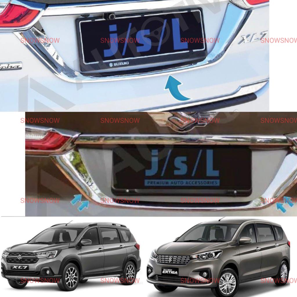 Lisence Ornament Plat Nomor All New Ertiga XL7 2018 2020 2022 Chrome