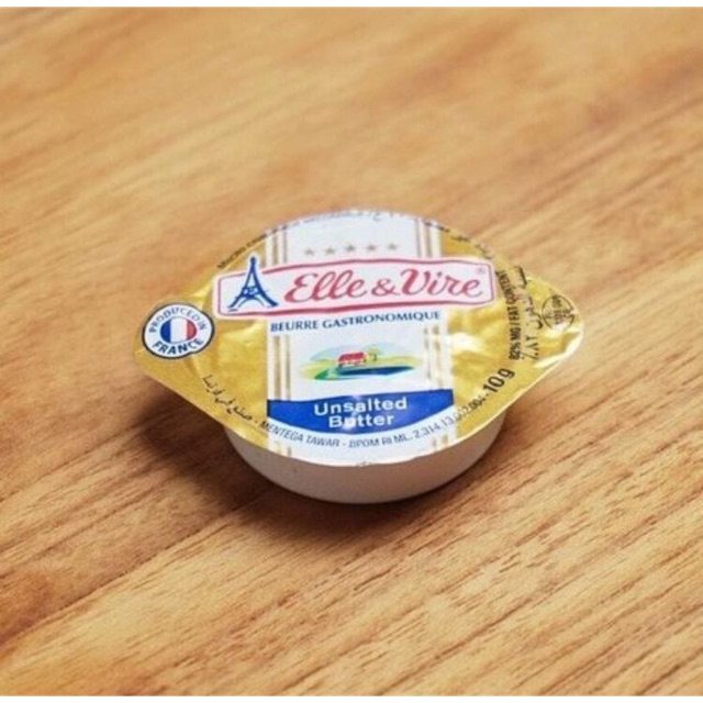 Unsalted butter elle and vire - mentega tawar ( expired date : 23-01-2024 )
