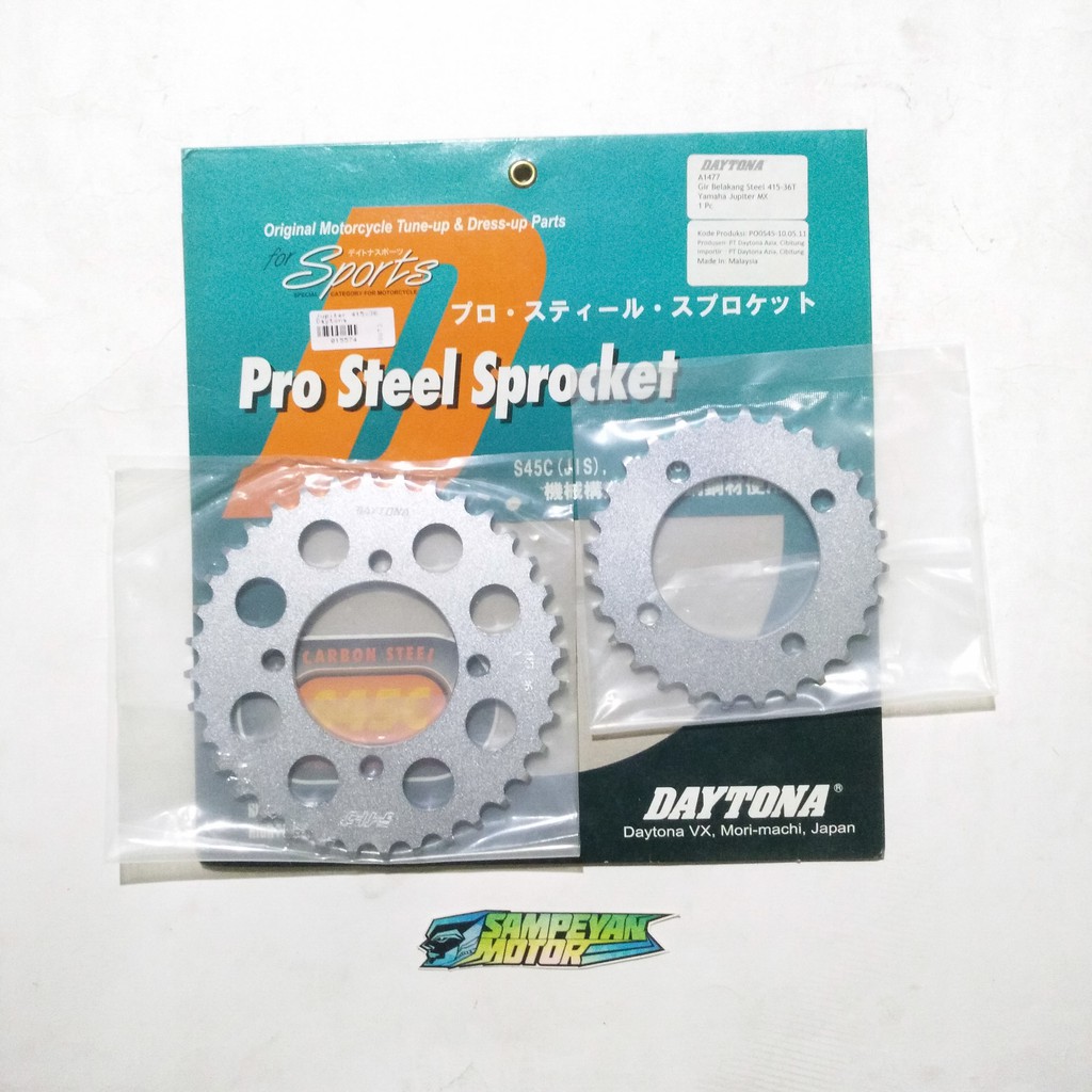 Gir Gear Ger Belakang Daytona Racing Yamaha RXZ RX King Jupiter Vega Fiz R  415 28 29 30 31 32 33 34