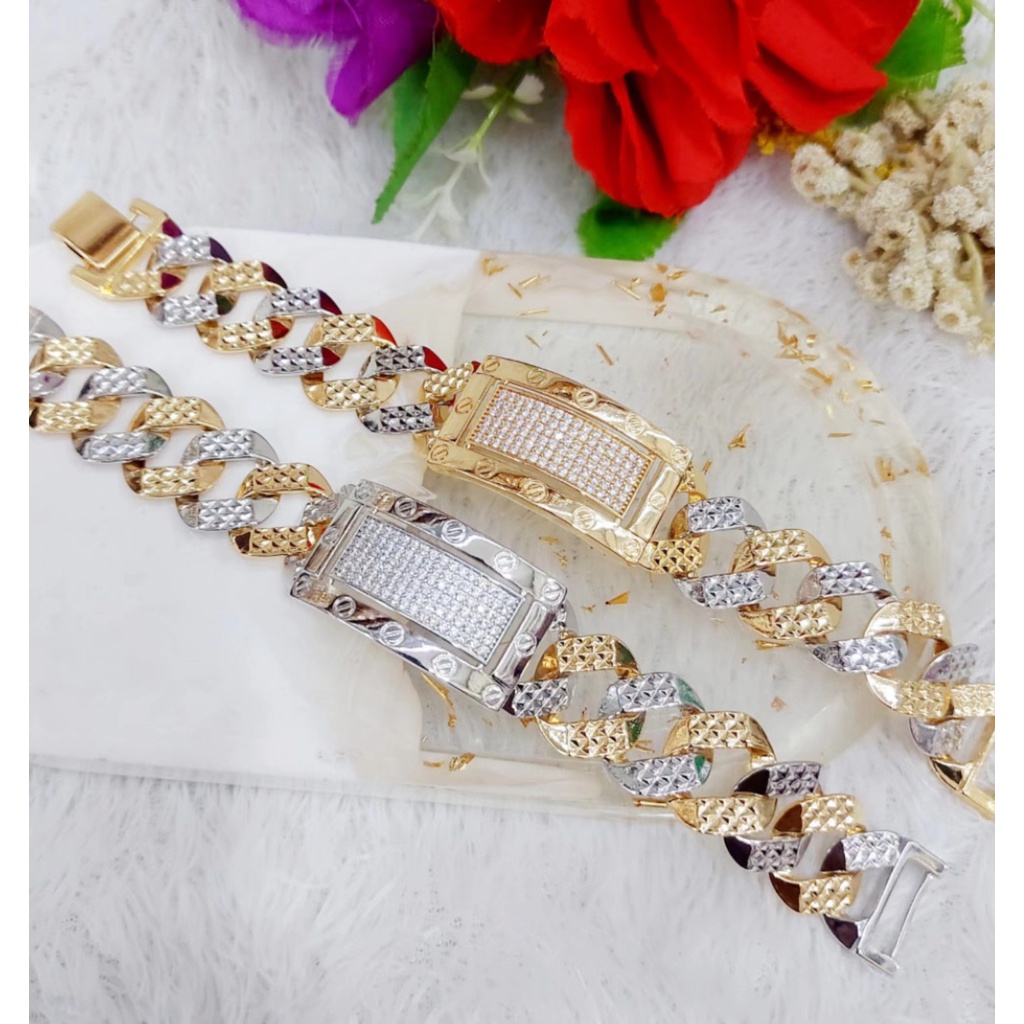 Gelang Xuping Permata Rantai Kombinasi Perhiasan Fashion F71.72