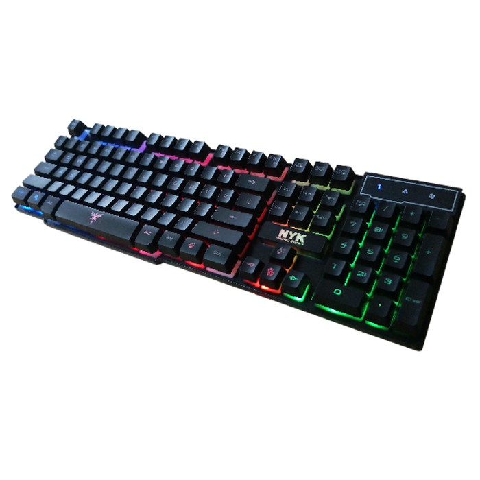 [ PAKET GAMING ] keyboard Gaming NYK K-02 RGB LED + Mouse Gaming Alcatroz X-Craft Air Tron 5000