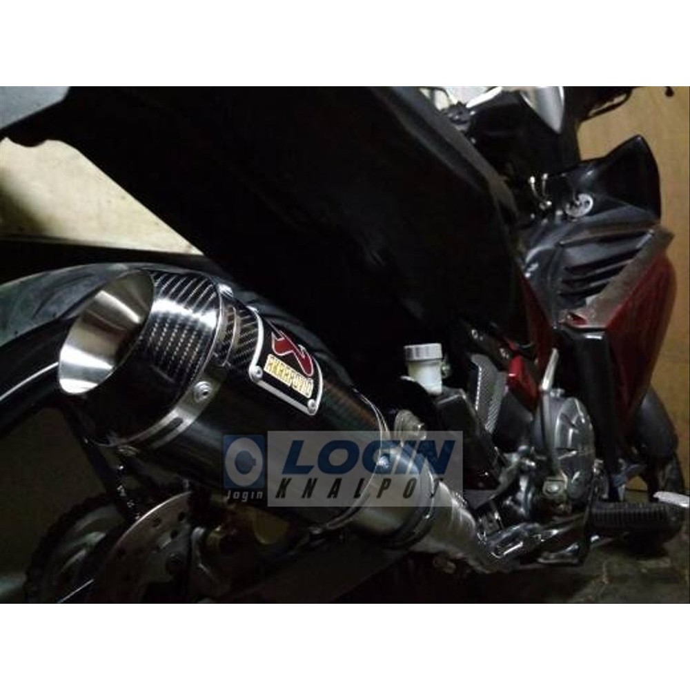 BARU knalpot racing yamaha jupiter mx 135 fullsystem akrapovic gp m1
