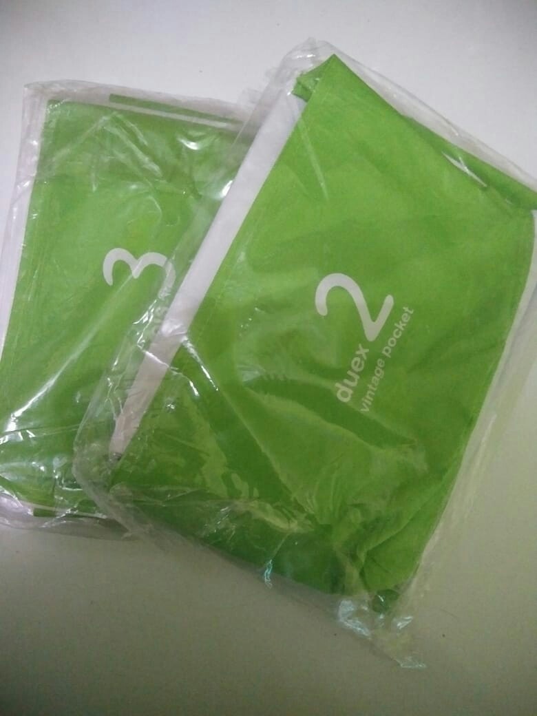 Pouch Gantung 3 Sekat Storage Bag (dilengkapi Tali Dan Kayu) P30