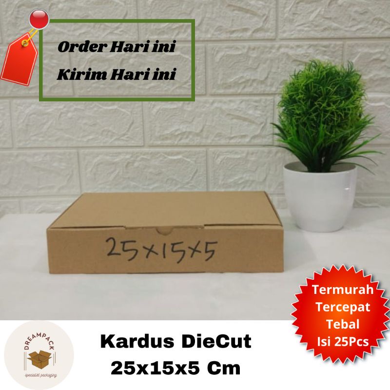 

KARDUS BOX/KARDUS PACKING/DUS BOX/DIE CUT 25X15X5 CM
