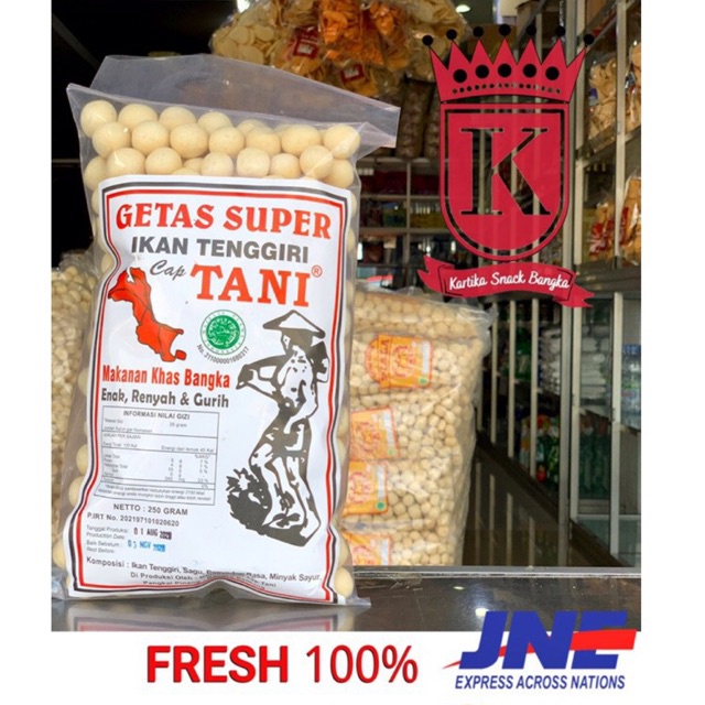 

Getas Bangka Ikan Tenggiri Cap Tani 250gram