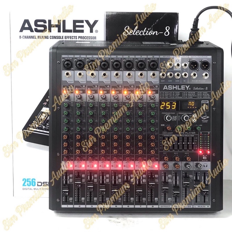 MIXER AUDIO ASHLEY SELECTION6 SELECTION 6 8 12 6/8/12CH USB-BLUETOOTH(bisa cod)