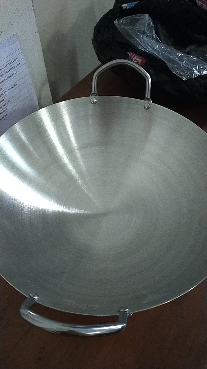 Calypso Wajan Kuali Penggorengan Stainless Steel Tebal  36cm Wajan Stainless 36 Cm