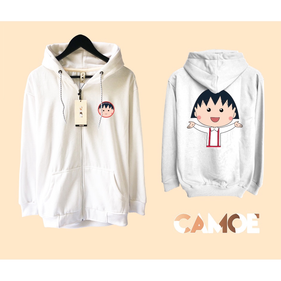Jaket Hoodie Zipper Anime Chibi Maruko chan