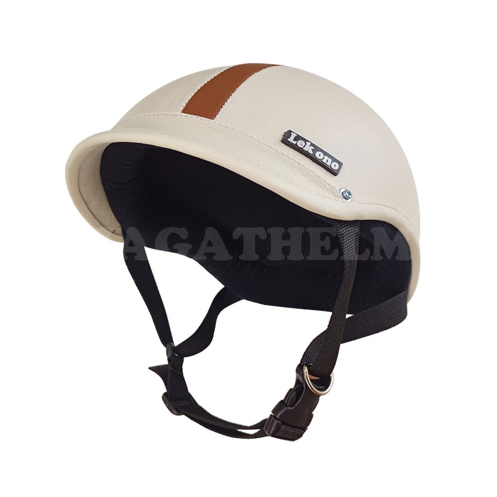 Helm Sepeda Retro PETH "LEK ONO" Dewasa Kulit Sintetis