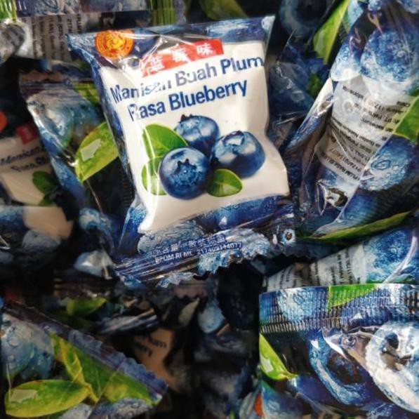 

Star manisan buah plum rasa blue berry@100gram