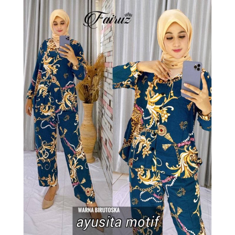 Daster Arab FAIRUZ AYUSITA Baju setelan Pajamas rayon