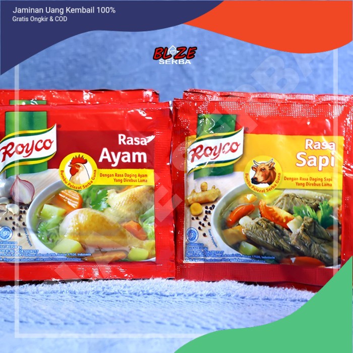 

ROYCO BUMBU PENYEDAP RASA MASAKAN 8GR /RENTENG - SAPI