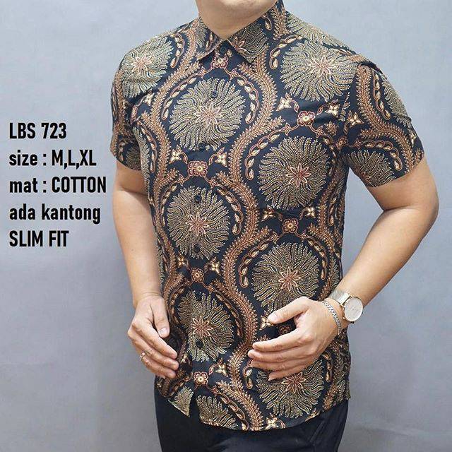 BATIK PRIA//BATIK MODERN//BATIK COWOK//BATIK ISTIMEWA//BATIK KEKINIAN//KODE BATIK:LBS 723