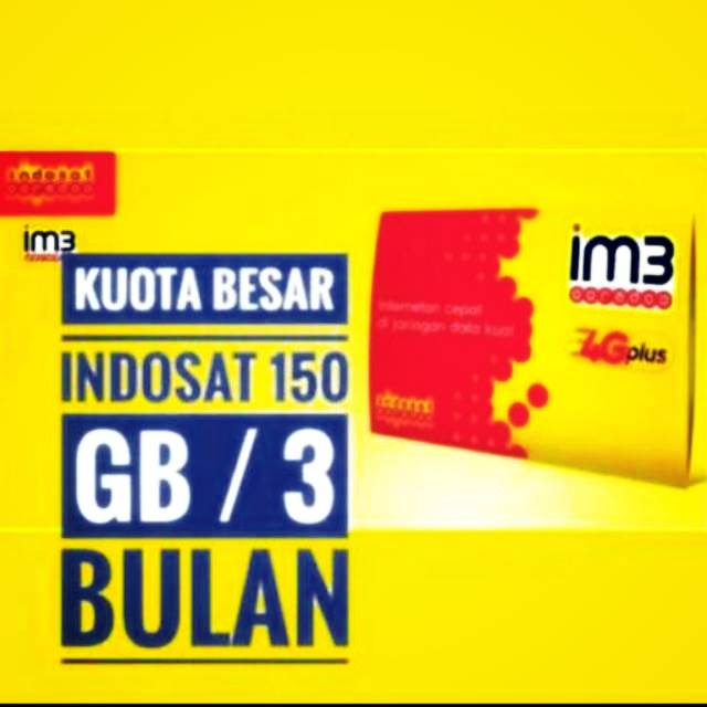 Kartu Perdana Indosat 150GB /3Bulan Full 24jam