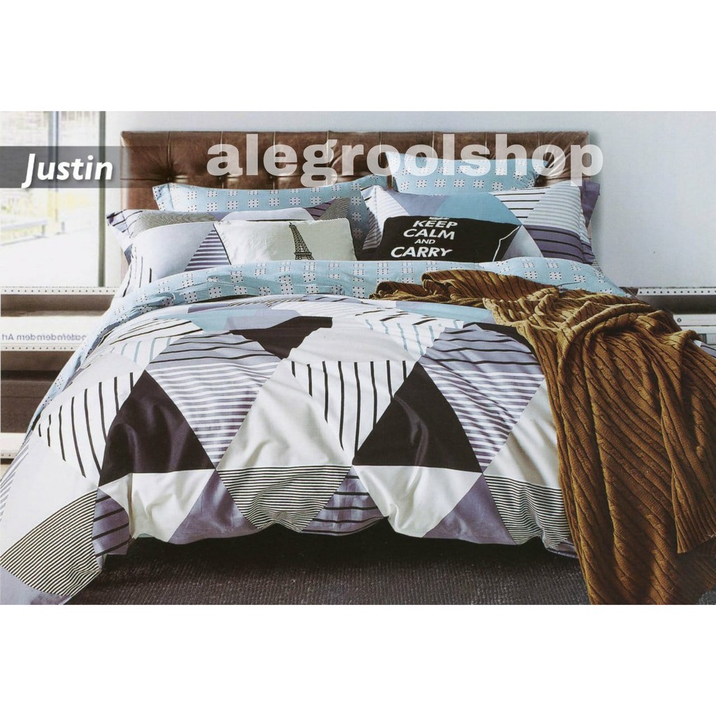 JUMBO SIZE!! ADA 9 MOTIF!! SPREI KATUN CVC PREMIUM TEBAL,ANTI BERBULU DAN NYAMAN