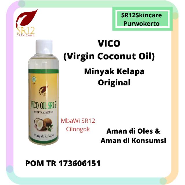 

VCO SR12 (VIRGIN COCONUT OIL) 250ML, MINYAK KELAPA ASLI