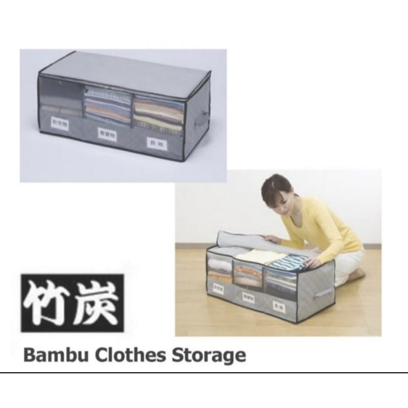 STORAGE BOX BESAR 3 WINDOW PENYIMPANAN PAKAIAN 3 PINTU BESAR