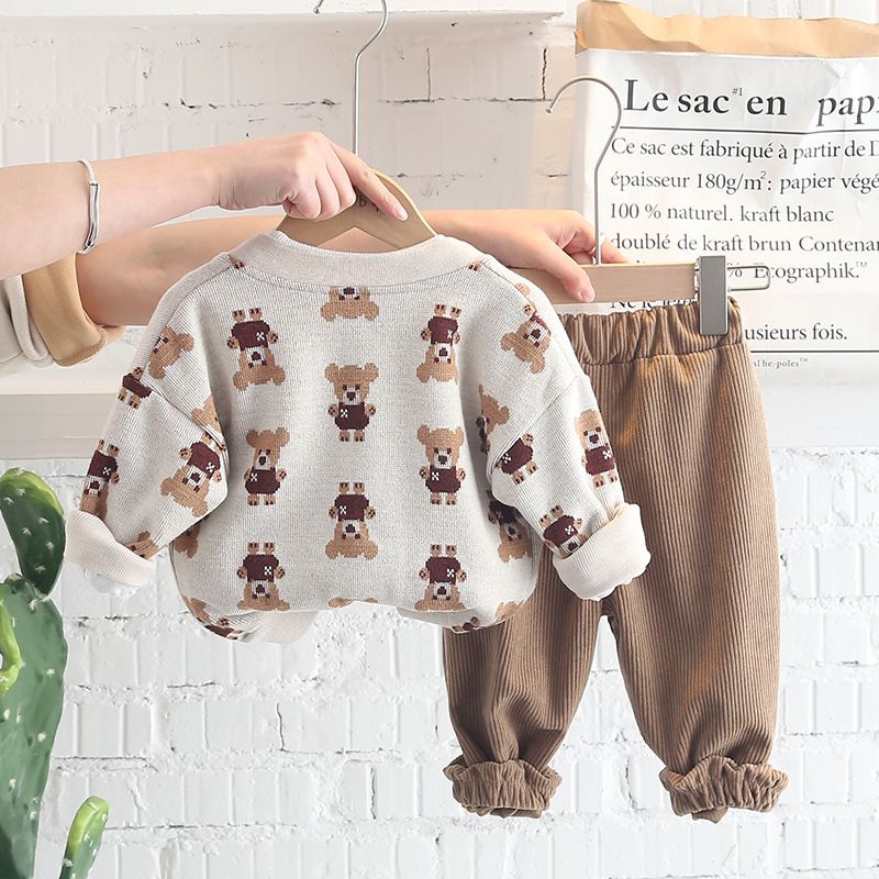 [COD] Baju Sweater anak laki laki lucu premium MODEL 3DBEAR/ 3in1 keren korean impor 0-5 Tahun/AnanakStore