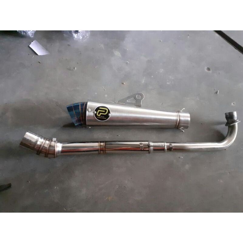knalpot rancing PEKAJAMAN jiksaw corong blue all motor c70,vega r,jupiter z,supra,grand