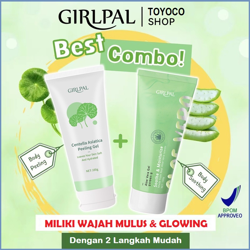 Girlpal Aloevera Peeling Gel Centella Asiatica Eksfoliasi Wajah Peling Feling Gel Aloe Vera Exfoliasi Wajah Piling Feeling Filing Exfoliating Eksfoliating Exploating Gel ALoe Vera Aloevera Bpom