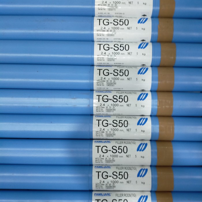 Kawat Las Argon Besi TGS50 2.4mm KOBE / Tig Rod Besi / Filler Argon
