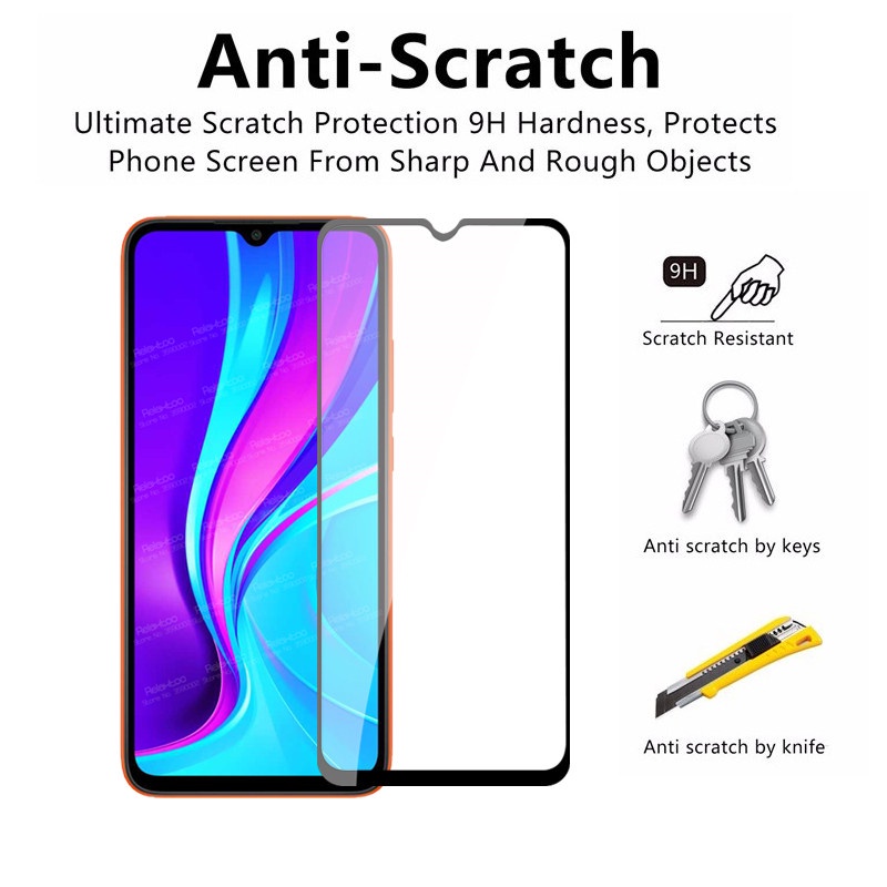 2pcs Pelindung Layar Tempered Glass 9D Untuk Xiaomi Redmi 7 7A 8 8A 9 9A 9C 9T Note 10 10S 9 9S 7 8 Pro POCO F3 X