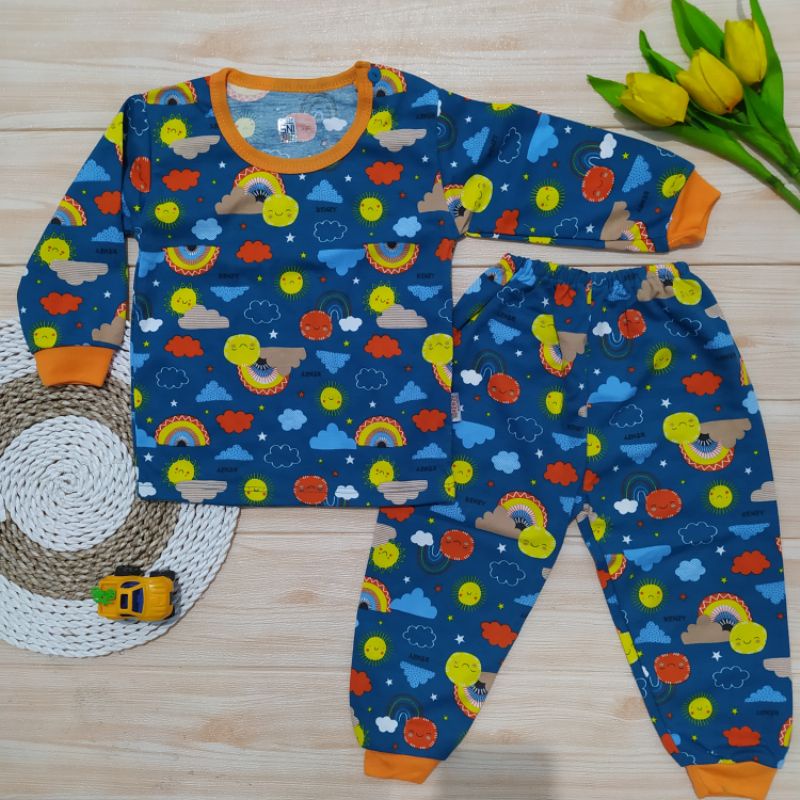 Setelan Baju Bayi Kenzy Panjang Laki-laki / Perempuan Premium 3 bulan, 6 bulan  sampai 12 Bulan