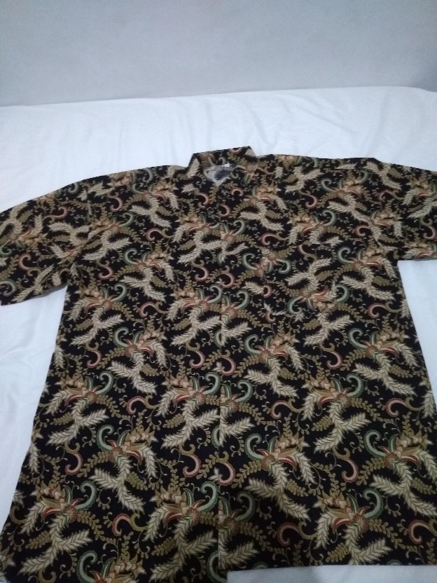 Kemeja Batik 6xl Pria Big Size Jumbo Hitam Kode A176