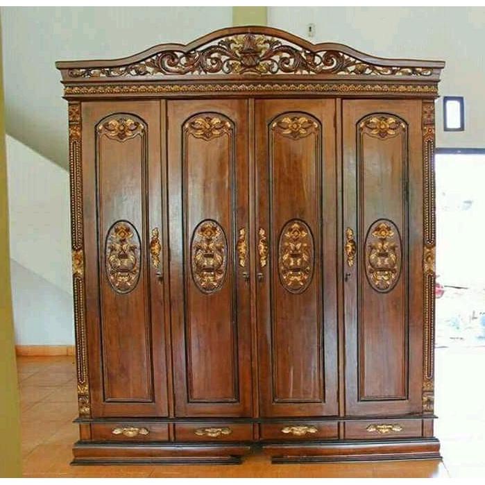 Lemari Pakaian Kayu Jati Rahwana Pintu 4