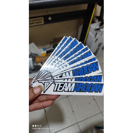 stiker TEAM AROGAN stiker motor murah