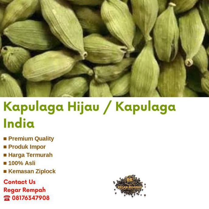 

Mas.Lynda - Kapulaga India / Kapulaga Hijau / Green Cardamon 100 Gr