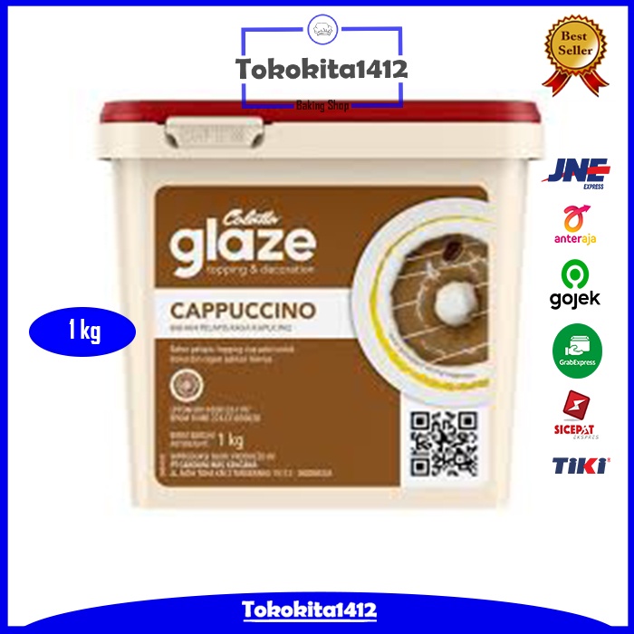 COLATTA Glaze Cappuccino 1 kg Dip Topping Selai Capucino