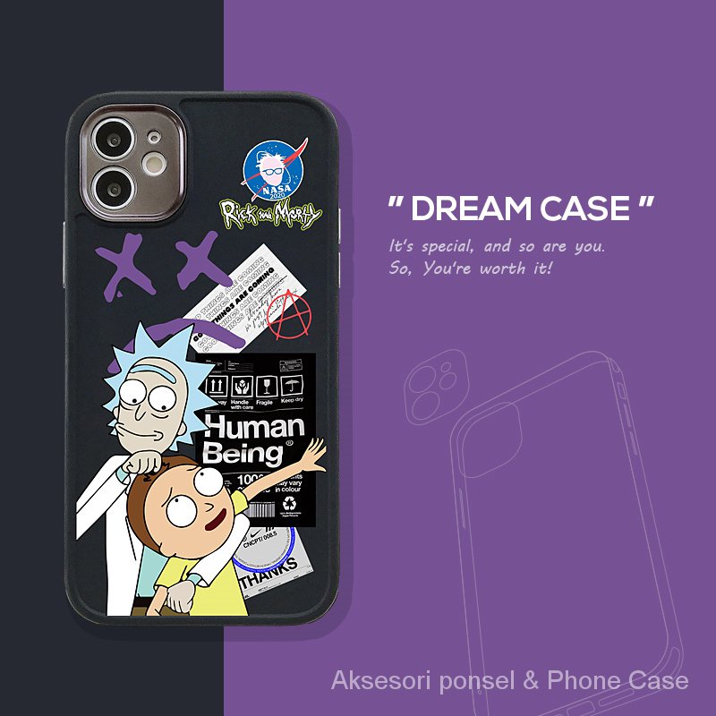 Co-branded phone case cocok untuk iPhone 7 8 Plus 12 Pro Max 11 Pro X XR XS Max kualitas tinggi straight edge phone case