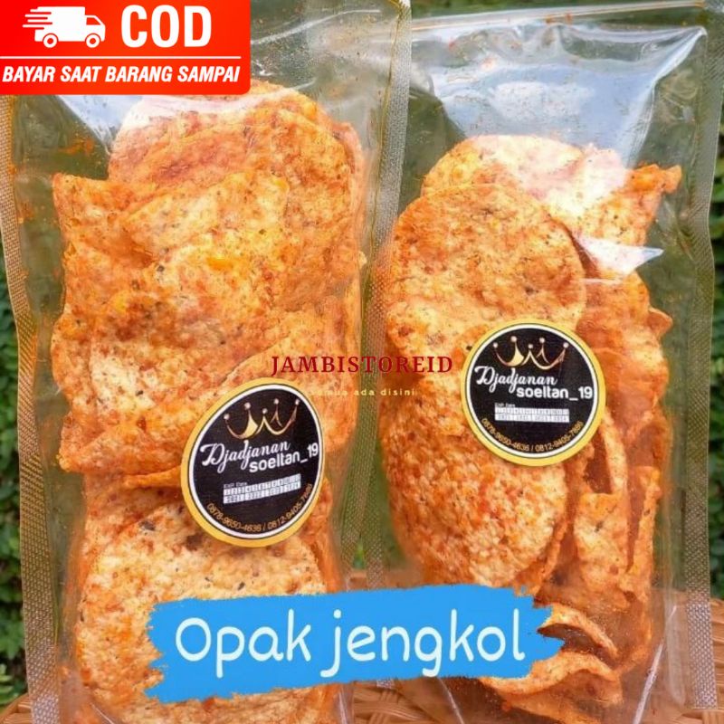 

(JAMBISTOREID) Opak Jengkol Pedes Gurih Renyah Kerupuk Krupuk Rasa Khas Jengki Oleh-Oleh Jambi